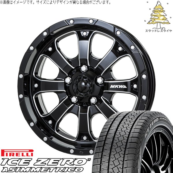 プリウスα 215/60R16 スタッドレス | アイスゼロアシンメトリコ \u0026 MKW MK-46 ML+ 16インチ 5穴114.3