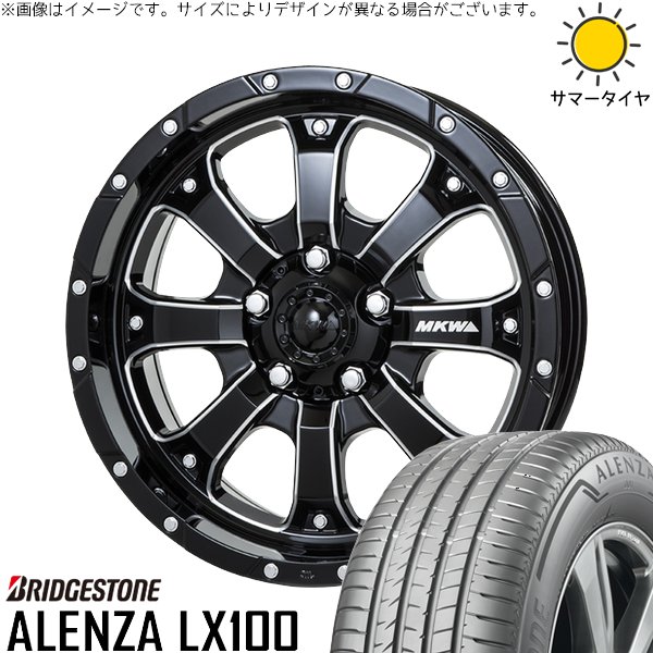 ALENZA - スズキ ジムニー JB64 JB23 JA22 JA12 215/70R16 車輪仕掛ける | アレンザ LX100 \u0026 MKW MK-46 ML+ 16in 5穴139.7 夏タイヤ、ホイールセット-タイヤ、ホイール-車、バイク、自転車