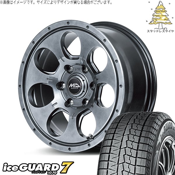 30アルファード 215/65R16 スタッドレス | アイスガード7 \u0026 MIDホイール マッドエージェント 16インチ 5穴114.3