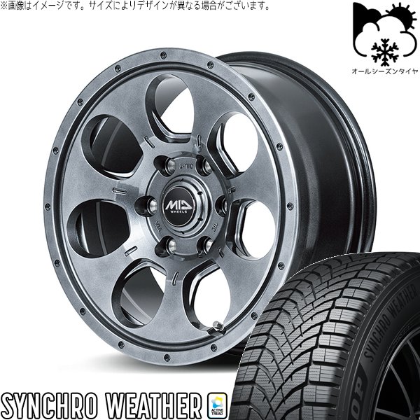 ハイエース専用 215/65R16 オールシーズン | シンクロウェザー \u0026 MIDホイール マッドエージェント 16インチ 6穴139.7