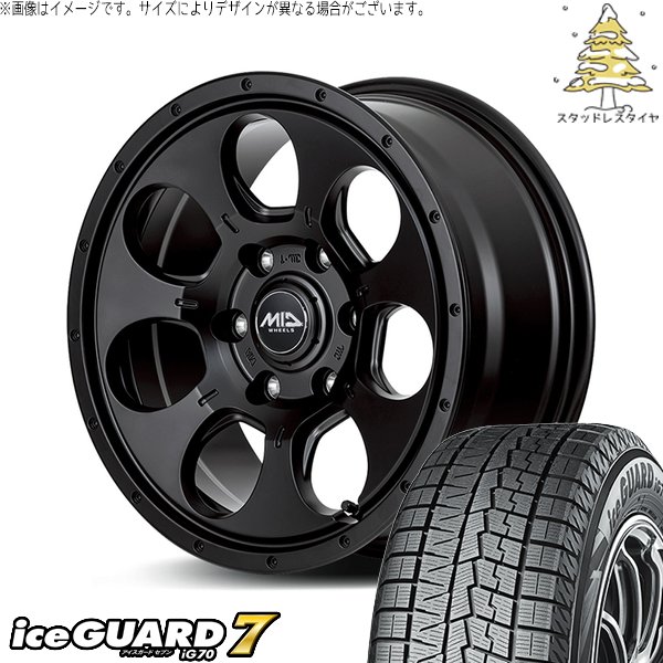 30アルファード 215/65R16 スタッドレス | アイスガード7 \u0026 MIDホイール マッドエージェント 16インチ 5穴114.3