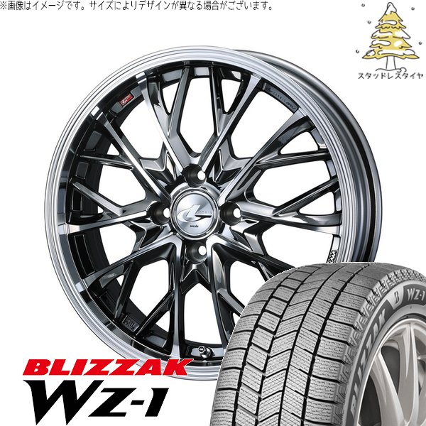 ノート カローラフィールダー 185/65R15 スタッドレス | ブリザック WZ-1 \u0026 レオニス MV 15インチ 4穴100