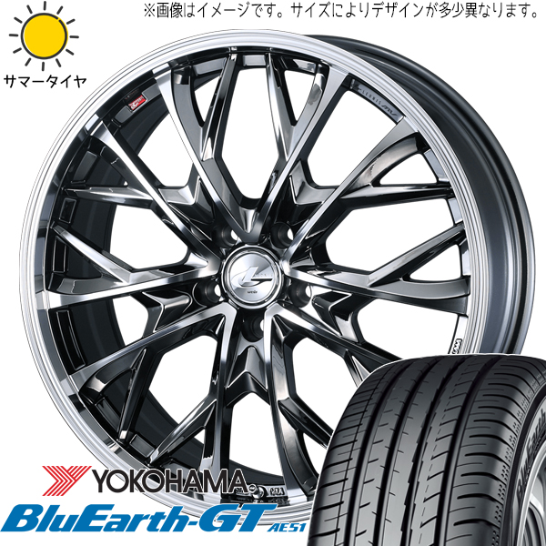 プリウスα ステージア 225/40R18 Y/H ブルーアースGT AE51 レオニス MV 18インチ 8.0J +42 5H114.3P サマータイヤ ホイール 4本SET :mv bmcmc 188042 ae51 22540:TireShop All Terrain