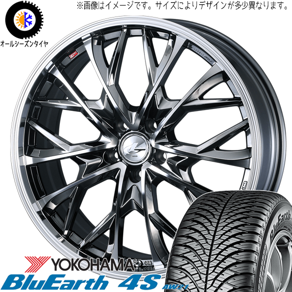 60系 プリウス 215/50R18 ヨコハマタイヤ 4S AW21 レオニス MV 18インチ 8.0J +42 5H114.3P オールシーズンタイヤ ホイール 4本SET :mv bmcmc 188042 aw21 21550:TireShop All Terrain