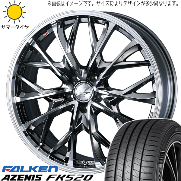 225/35R20 サマータイヤホイールセット エスティマ etc (FALKEN FK520 LEONIS MV 5穴 114.3) : mv bmcmc 208045 fk520 22535 : オールテレーン(タイヤ ホイール専門店)