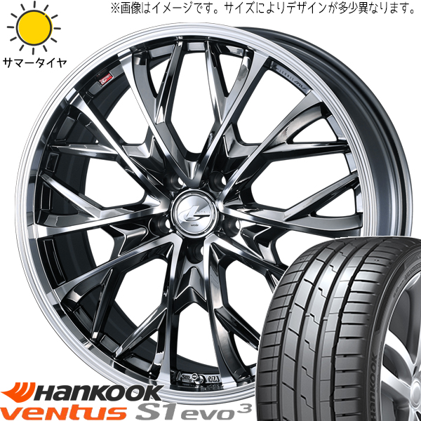 225/35R19 サマータイヤホイールセット プリウス etc (HANKOOK K127 & LEONIS MV 5穴 114.3)｜tireshop