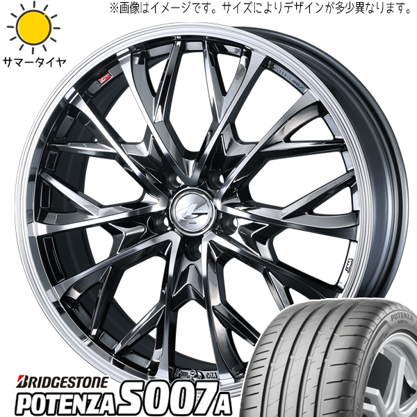 アルファード ハリアー 245/40R20 ブリヂストン ポテンザ S007A レオニス MV 20インチ 8.0J +38 5H114.3P サマータイヤ ホイール 4本SET :mv bmcmc 208038 s007a 24540:TireShop All Terrain