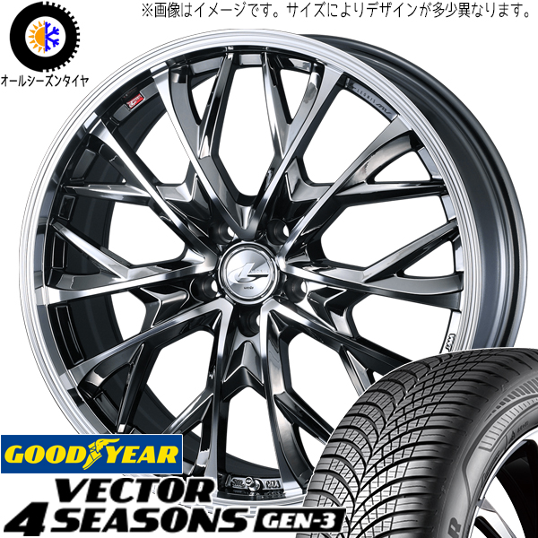 225/55R19 オールシーズンタイヤホイールセット エクストレイル etc (GOODYEAR Vector LEONIS MV 5穴 114.3) : mv bmcmc 198045 vegen3 22555 : オールテレーン(タイヤ ホイール専門店)