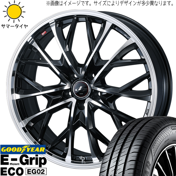 ハスラー スペーシアギア 165/60R15 ホイールセット | グッドイヤー EG02 & レオニス MV 15インチ 4穴100
