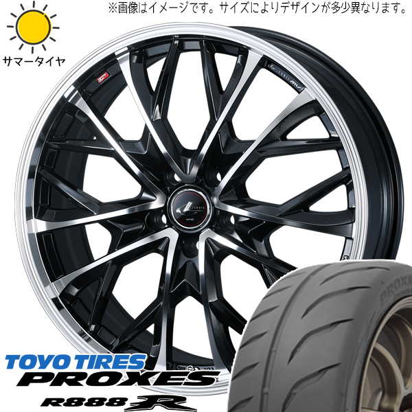 スバル WRX STI WRX S4 245/40R18 TOYO プロクセス R888R レオニス MV 18インチ 8.0J +45 5H114.3P サマータイヤ ホイール 4本SET :mv pbmc 188045 r8r 24540:TireShop All Terrain