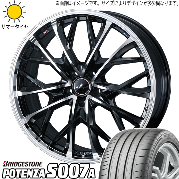 ステージア 245/30R20 ブリヂストン ポテンザ S007A レオニス MV 20インチ 8.0J +45 5H114.3P サマータイヤ ホイール 4本SET :mv pbmc 208045 s007a 24530:TireShop All Terrain