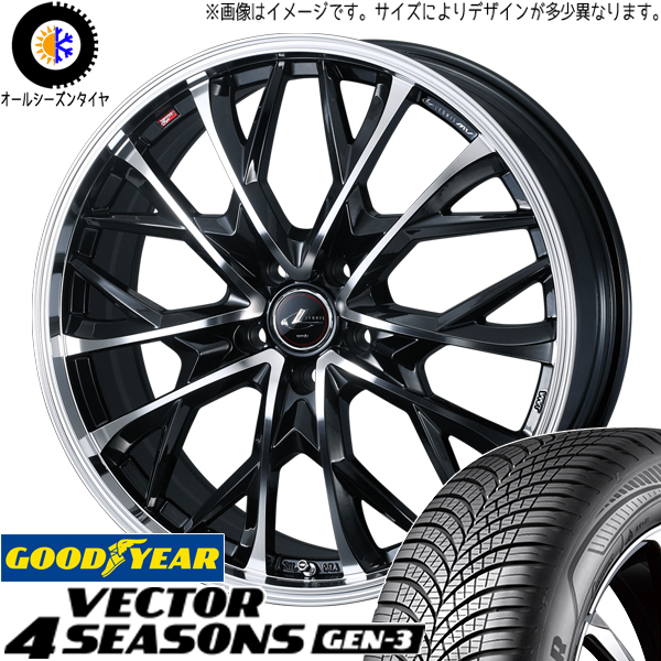 245/40R19 オールシーズンタイヤホイールセット アルファード etc (GOODYEAR Vector LEONIS MV 5穴 114.3) : mv pbmc 198043 vegen3 24540 : オールテレーン(タイヤ ホイール専門店)