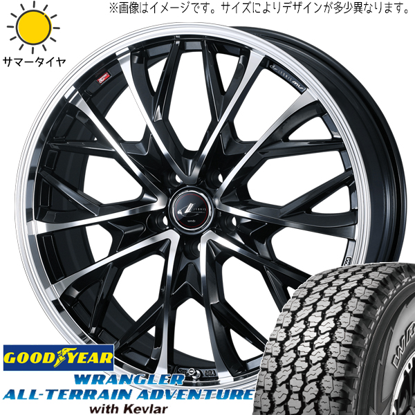 215/70R16 サマータイヤホイールセット アウトランダー etc (GOODYEAR WRANGLER & LEONIS MV 5穴 114.3)｜tireshop