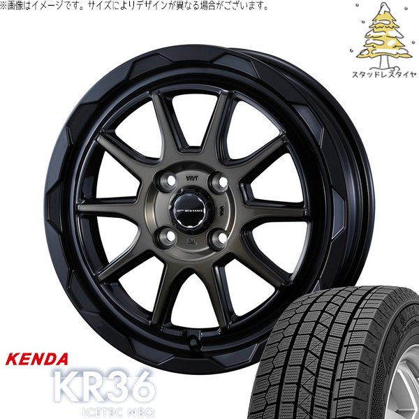 モコ ゼスト パレット ミラ 165/50R15 スタッドレス | アイステックネオ KR36 \u0026 マッドヴァンス06 15インチ 4穴100