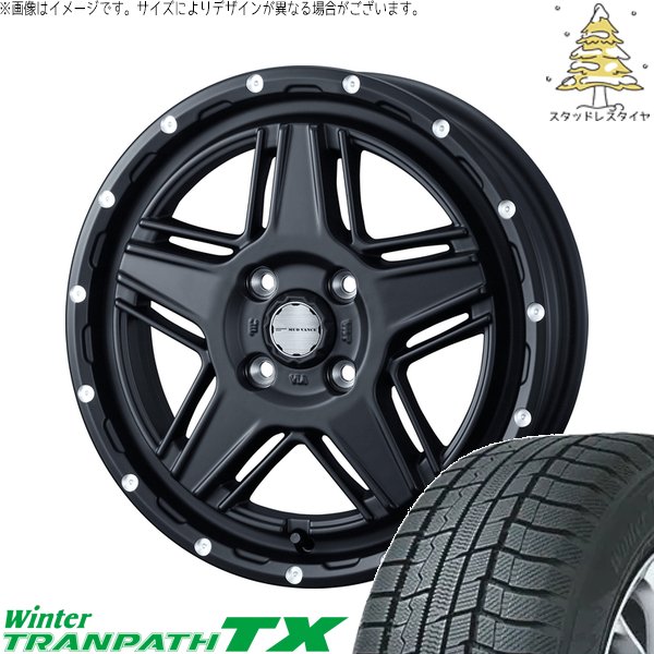 NBOX スペーシア タント デリカミニ 155/65R14 スタッドレス | ウィンタートランパス TX \u0026 マッドヴァンス07 14インチ 4穴100