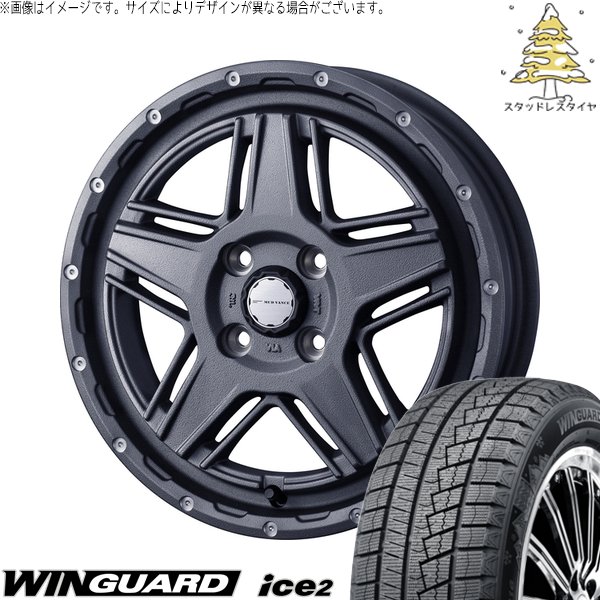 WINGUARD - ソリオ MA26 MA36 デリカ 165/70R14 スタッドレス | ウィンガード 内燃機関2 \u0026 マッドヴァンス07 14in 4穴100 タイヤ、ホイール-自動車