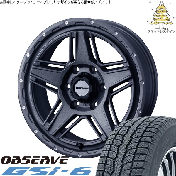 OBSERVE - プラド GUN125 265/60R18 スタッドレス | オブザーブ Gsi-6 \u0026 マッドヴァンス07 18in 6穴139.7 タイヤ、ホイール-車、バイク、自転車