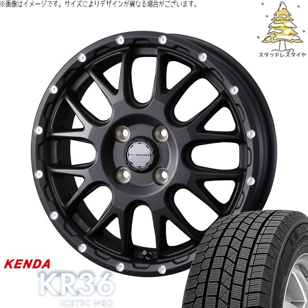 モコ ゼスト パレット ミラ 165/50R15 スタッドレス | アイステックネオ KR36 \u0026 マッドヴァンス08 15インチ 4穴100