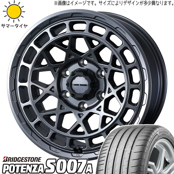 カムリ クラウン 225/45R18 ブリヂストン ポテンザ S007A マッドヴァンスX 18インチ 7.5J +35 5H114.3P サマータイヤ ホイール 4本SET :mvxm gm 187538 s007a 22545:TireShop All Terrain