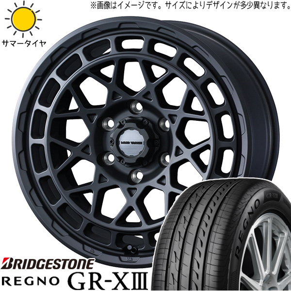 215/55R17 サマータイヤホイールセット ヤリスクロス etc (BRIDGESTONE REGNO GRX3 MUDVANCEX TypeM 5穴 114.3) : mvxm sb 177040 grx3 21555 : オールテレーン(タイヤ ホイール専門店)