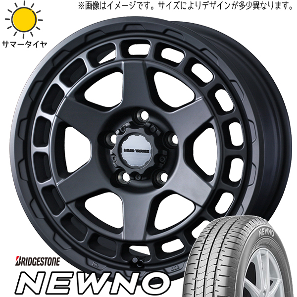 185/70R14 NV200 デリカD3 BS ニューノ マッドヴァンスX 14インチ 5.0J +42 4H114.3P サマータイヤ ホイールセット 4本｜tireshop