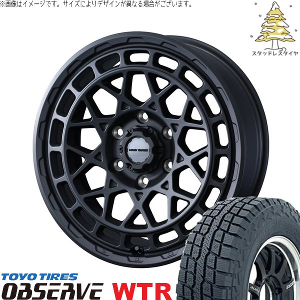 OBSERVE - スズキ ジムニー JB64 JB23 JA22 JA12 225/70R16 スタッドレス | オブザーブ W/T-R \u0026 マッドヴァンスX 印字機M 16in 5穴139.7