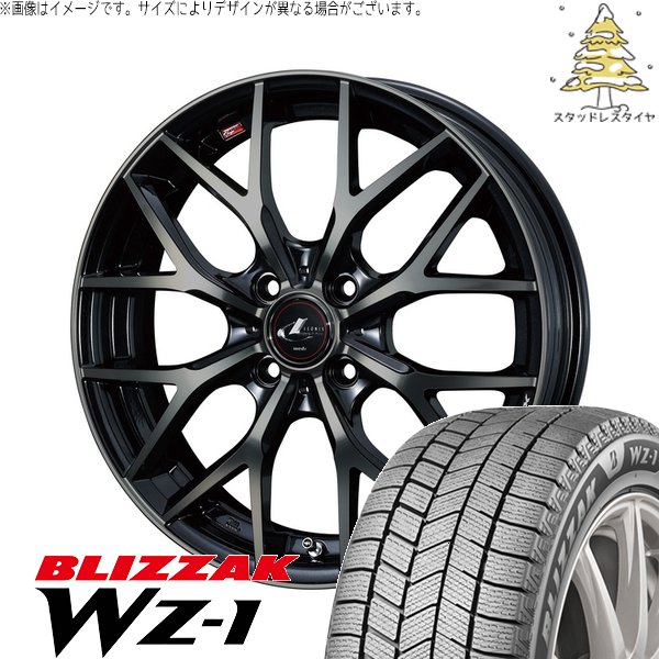 ノート マツダ2 185/60R16 スタッドレス | ブリザック WZ-1 \u0026 レオニス MX 16インチ 4穴100