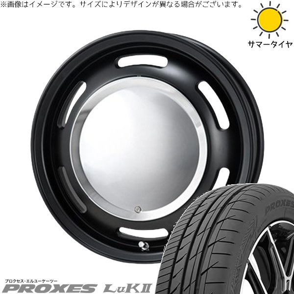 エブリィワゴン 165/60R14 ホイールセット | プロクセス LuK2 \u0026 ラグテック ネオムーン2 14インチ 4穴100