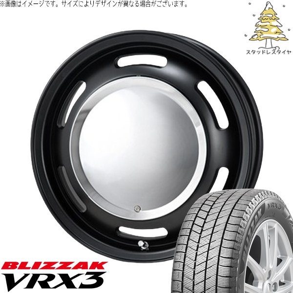 エブリィワゴン 165/60R14 スタッドレス | ブリザック VRX3 \u0026 ラグテック ネオムーン2 14インチ 4穴100