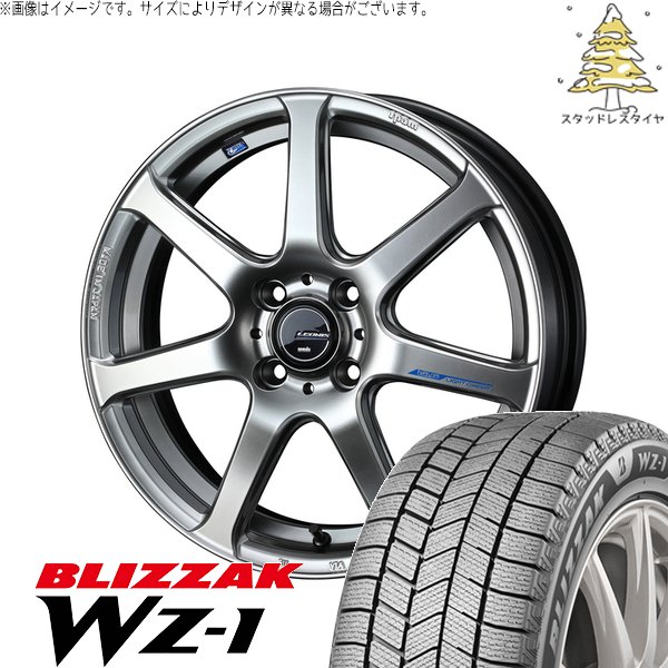 ノート マツダ2 185/60R16 スタッドレス | ブリザック WZ-1 \u0026 レオニス ナヴィア07 16インチ 4穴100