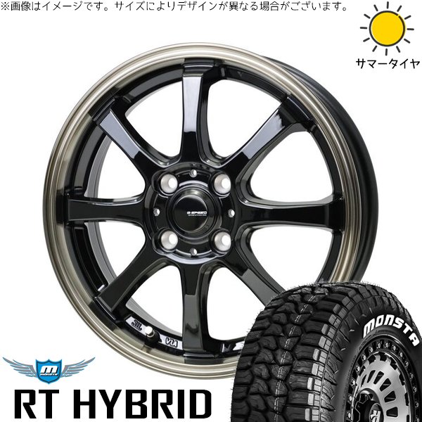 MONSTA TYRES デリカミニ ハスラー 165/60R15 ホイールセット 