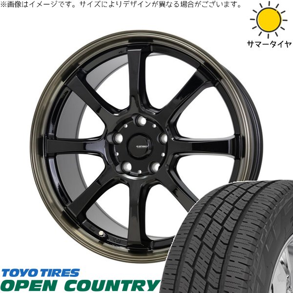 RAV4 50系 カスタムサイズ 265/65R17 ホイールセット | オープンカントリー H/T2 \u0026 Gスピード P08 17インチ 5穴114.3