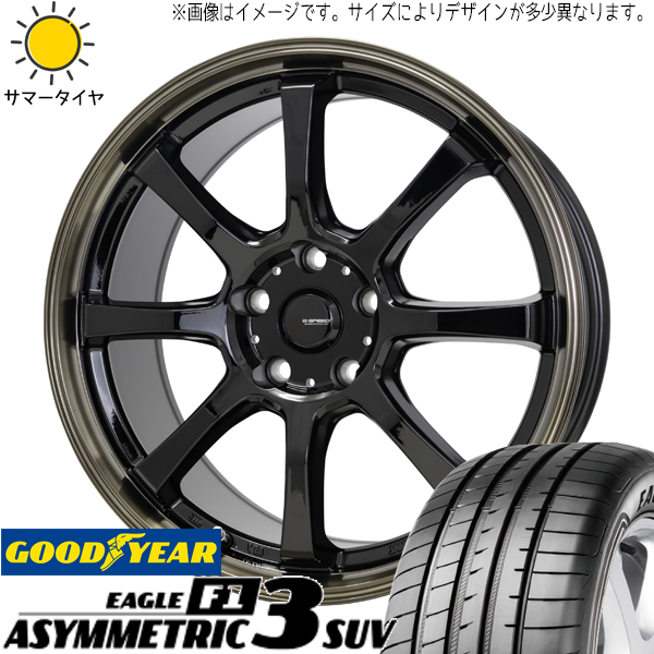 NX ヴァンガード ハリアー 235/55R18 GY アシンメトリック3 SUV Gスピード P08 18インチ 7.0J +38 5H114.3P サマータイヤ ホイール 4本SET :p08 187038 asy3s 23555:TireShop All Terrain