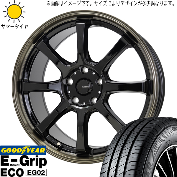 ムーブ ミラ ラパン 155/55R14 グッドイヤー EG02 Gスピード P08 14インチ 4.5J +45 4H100P サマータイヤ ホイール 4本SET :p08 144545 eg02 1555514:TireShop All Terrain