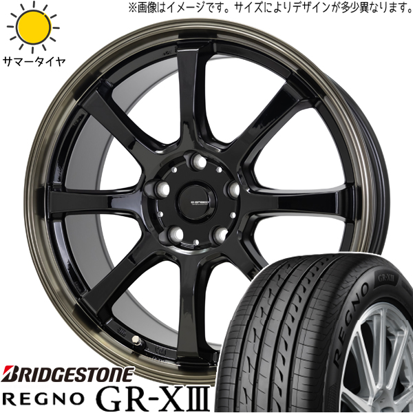 86 プリウス BRZ 225/40R18 ブリヂストン REGNO GRX3 Gスピード P08 18インチ 7.0J +48 5H100P サマータイヤ ホイール 4本SET :p08 1870 grx3 22540:TireShop All Terrain