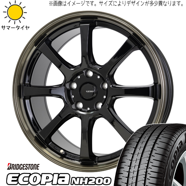 タント NBOX サクラ 155/65R14 ブリヂストン エコピア NH200C Gスピード P08 14インチ 4.5J +45 4H100P サマータイヤ ホイール 4本SET :p08 144545 nh200 1556514:TireShop All Terrain