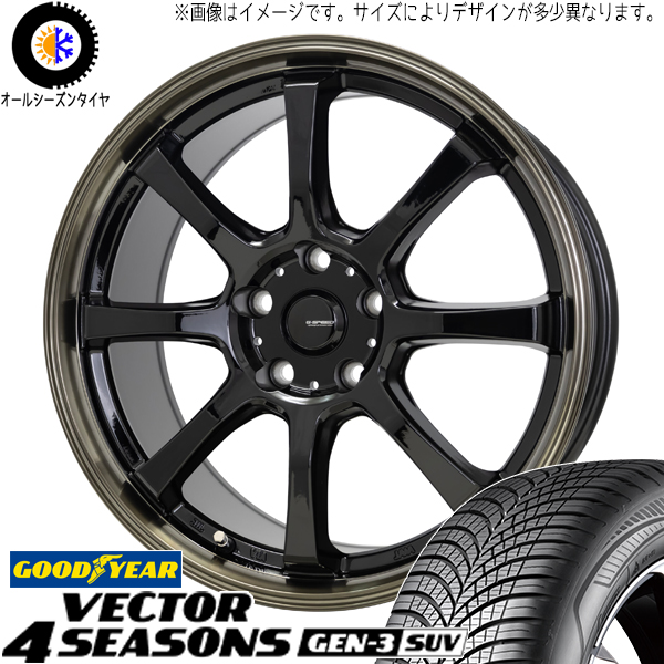 アウトランダー デリカ 225/55R18 GY ベクター GEN3 Gスピード P08 18インチ 8.0J +42 5H114.3P オールシーズンタイヤ ホイール 4本SET :p08 188042 vegen3 22555:TireShop All Terrain