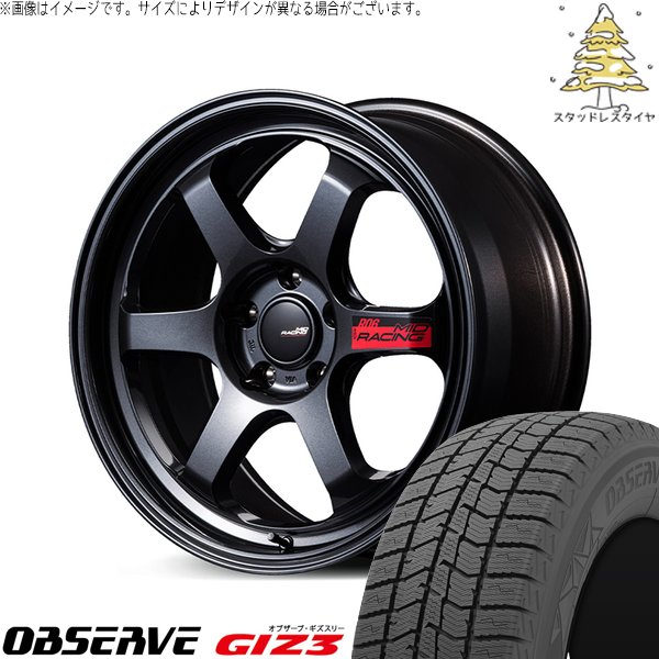R33 R34 GT-R 245/40R18 スタッドレス | オブザーブ ギズ3 \u0026 MIDレーシング R06 18インチ 5穴114.3
