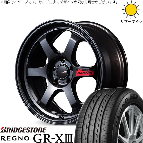 GU系 インプレッサ 225/40R18 ホイールセット | レグノ GR-X3 \u0026 MIDレーシング R06 18インチ 5穴114.3