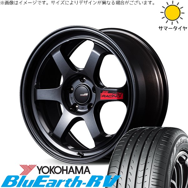 プリスウα 215/50R17 ホイールセット | ブルーアース RV03 \u0026 MIDレーシング R06 17インチ 5穴114.3