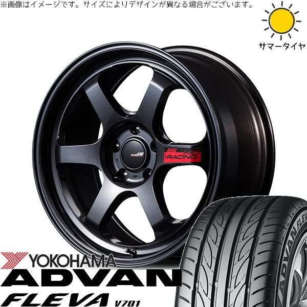 スイフトスポーツ 215/40R17 ホイールセット | アドバン フレバ V701 \u0026 MIDレーシング R06 17インチ 5穴114.3
