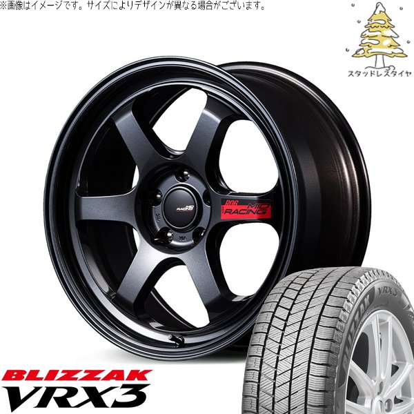 ヴェゼル WR-V 225/50R18 スタッドレス | ブリザック VRX3 \u0026 MIDレーシング R06 18インチ 5穴114.3