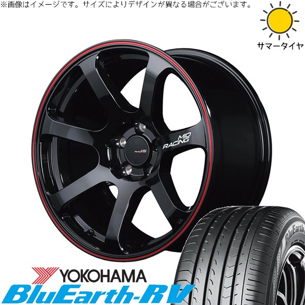 ZR-V クロストレック 225/60R18 ホイールセット | ブルーアース RV03 \u0026 MIDレーシング R07 18インチ 5穴114.3