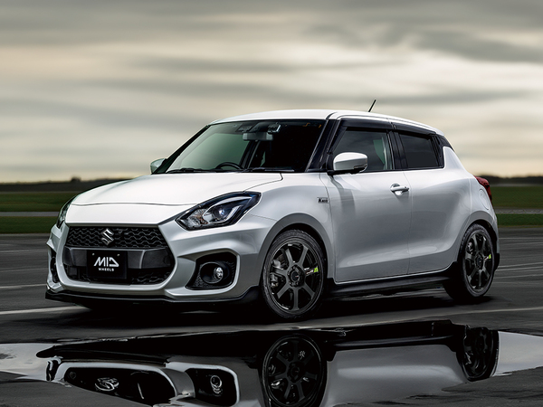 ハスラー タフト 15インチ アルミホイール 4穴100 | MIDレーシング R07 TypeS セミグロスブラック 5J 1本_1