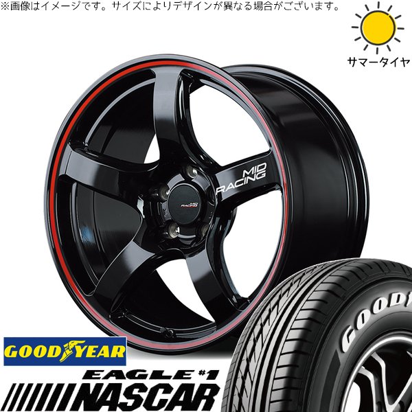 ZR-V クロストレック 215/60R17 ホイールセット | イーグル ナスカー \u0026 MIDレーシング R50 17インチ 5穴114.3