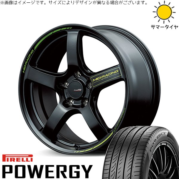 ヴォクシー 215/45R18 ホイールセット | パワジー \u0026 MIDレーシング R50 タイプS 18インチ 5穴114.3