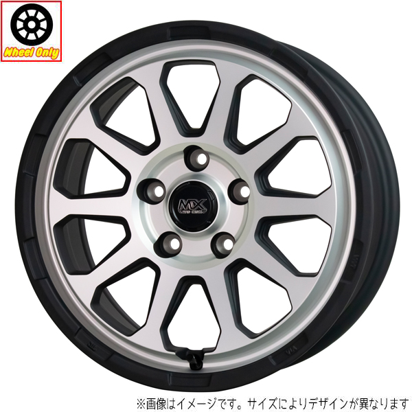 新品 ホイールのみ 4本 14インチ MAD CROSS RANGER マットシルバー(MTSI) 14x5.0J +45 5H114.3P :RNG 41x4pc:TireShop All Terrain