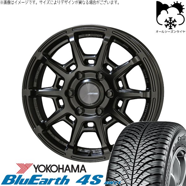 BluEarth - 御機嫌はやりっ児専用 215/60R17 オール時期 | 青碧地びた4S AW21 \u0026 ガレルナ レフィーノ 17in 6穴139.7 オールシーズンタイヤ、ホイールセット-車、バイク、自転車