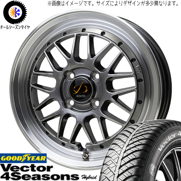 スイフト サクシード プロボックス 185/55R15 オールシーズン | グッドイヤー ベクター \u0026 メッシュ RM 15インチ 4穴100
