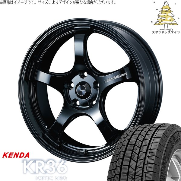 ICETEC - ZR-V クロストレック 225/55R18 スタッドレス | アイステックネオ KR36 \u0026 ウェッズ運動競技 RN05M 18in 5穴114.3